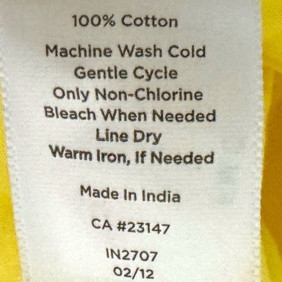 TALBOTS 100% Cotton Lemon Yellow Dress Preppy Lady Sheath Eyelet Knee Hem Sz 10 - Picture 8 of 13